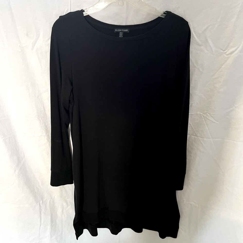 EILEEN FISHER Long Sleeve Side-Slit Tunic